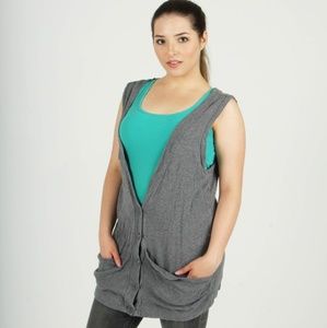 Express gray sweater vest
